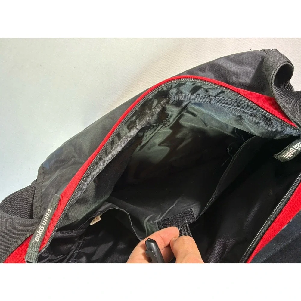 Vintage Ecko Unltd Messenger Bag Red Black Rhino Logo Y2K Streetwear Laptop Case